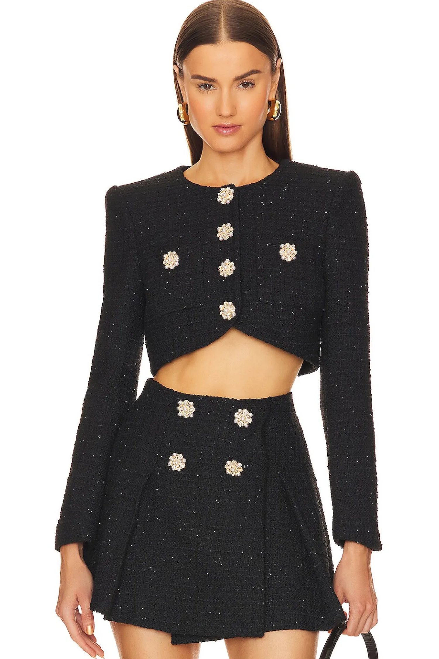 Women self-portrait Jackets & Coats>Boucle Jacket