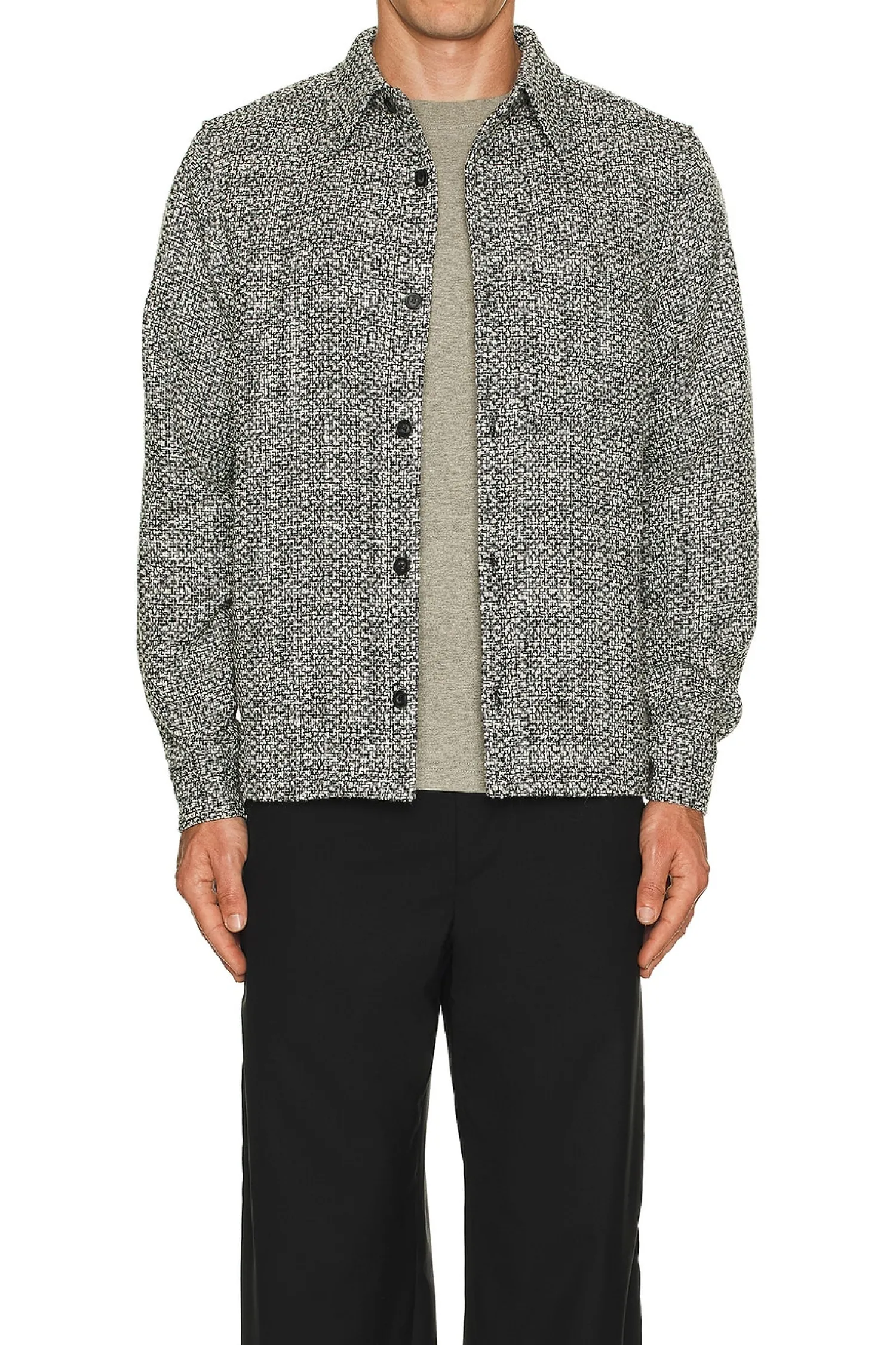 Women WAO Jackets & Coats>Boucle Tweed Shirt Jacket