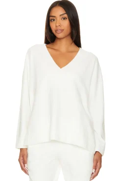 Women eberjey Loungewear>Boucle V-Neck Top
