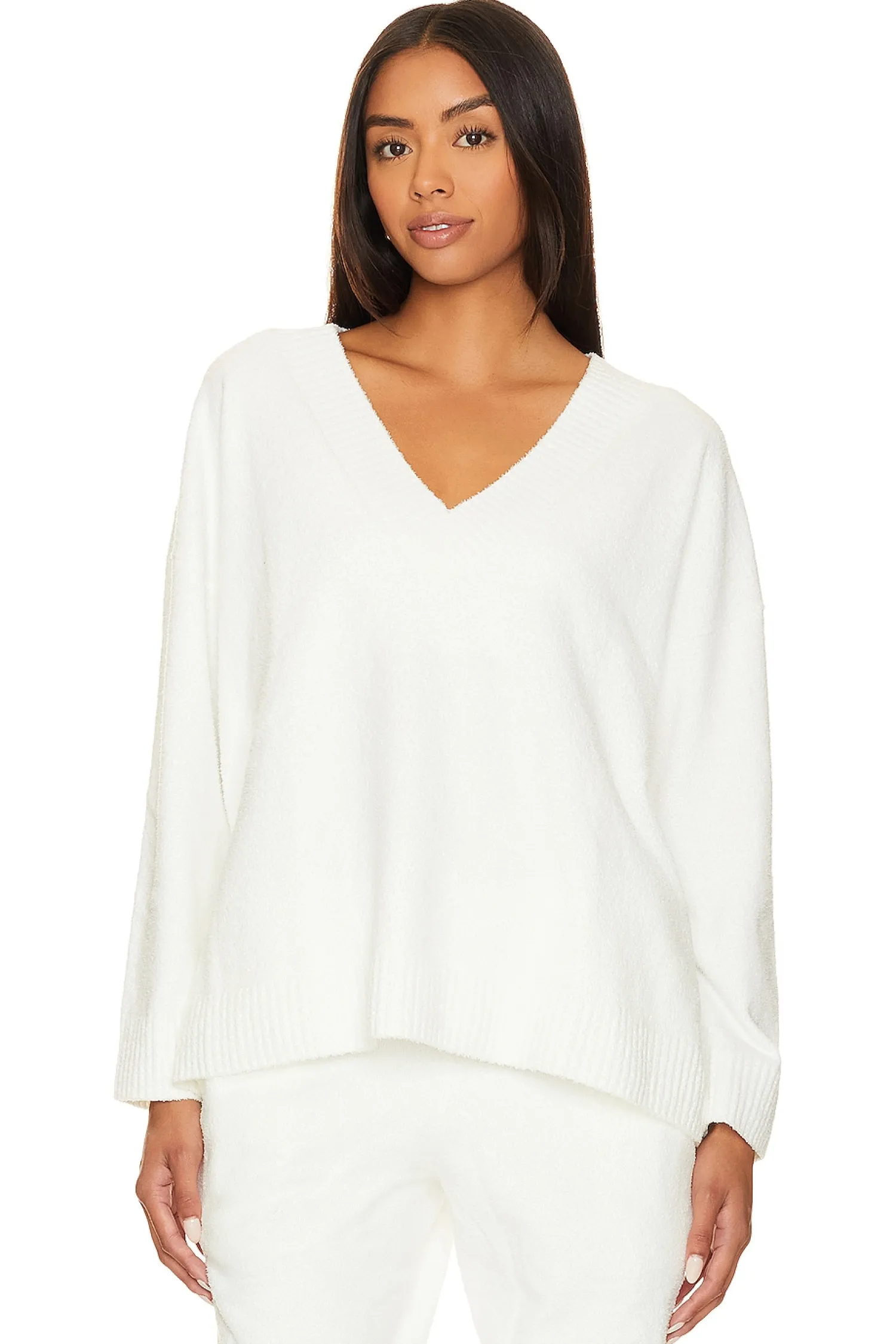 Women eberjey Loungewear>Boucle V-Neck Top