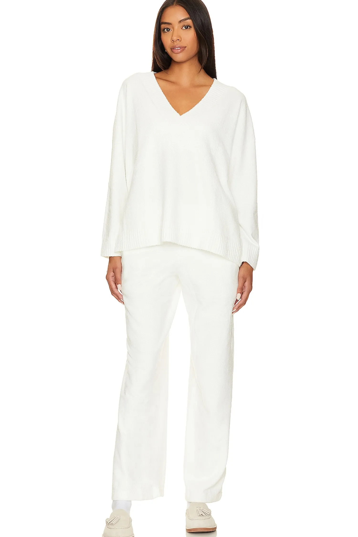 Women eberjey Loungewear>Boucle V-Neck Top