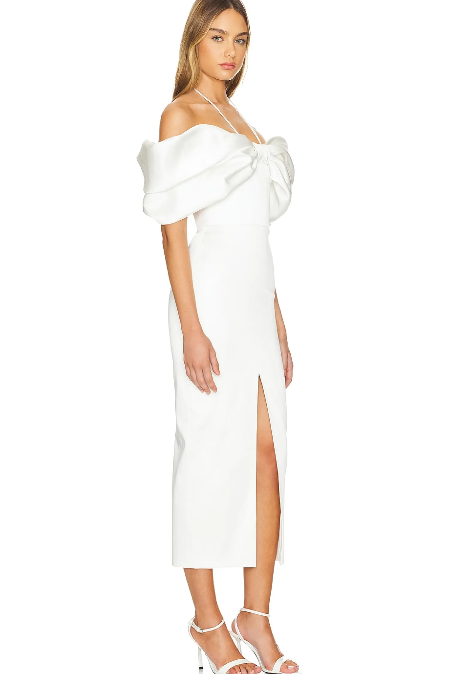 Women RASARIO Dresses>Bow Embellished Midi Dress