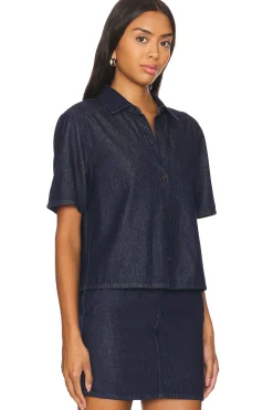 Women Theory Matching Sets>Boxy Short Sleeve Shirt
