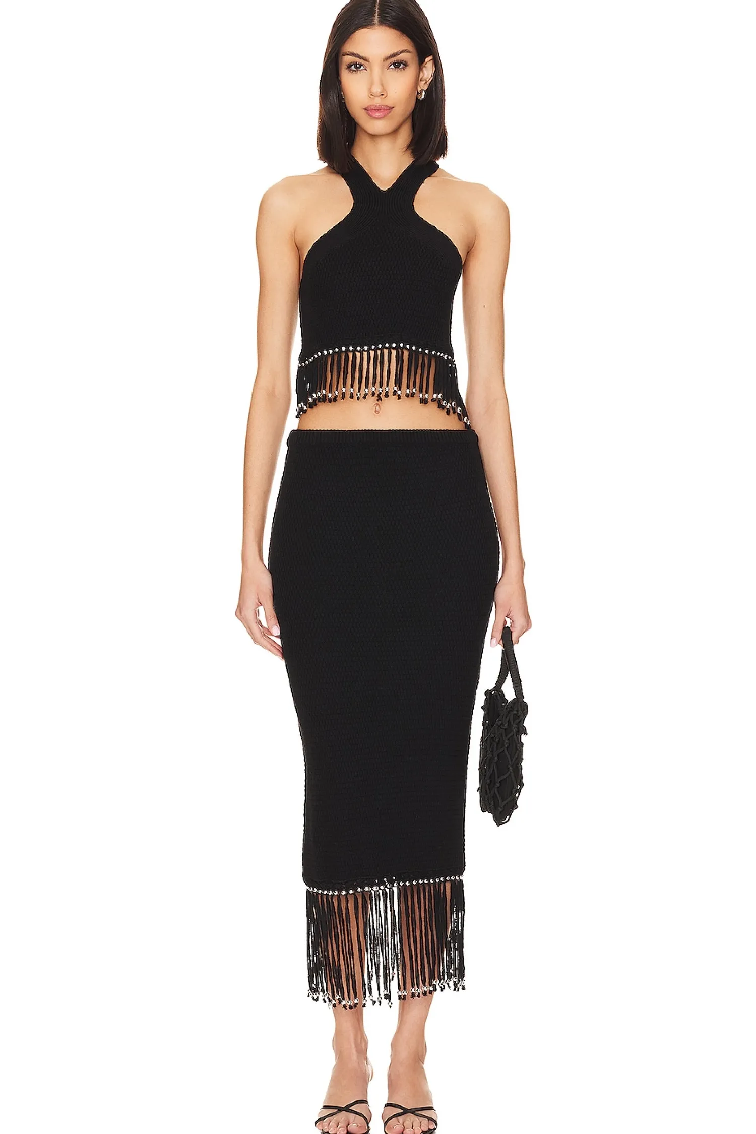 Women Lovers and Friends Matching Sets>Bryony Fringe Top