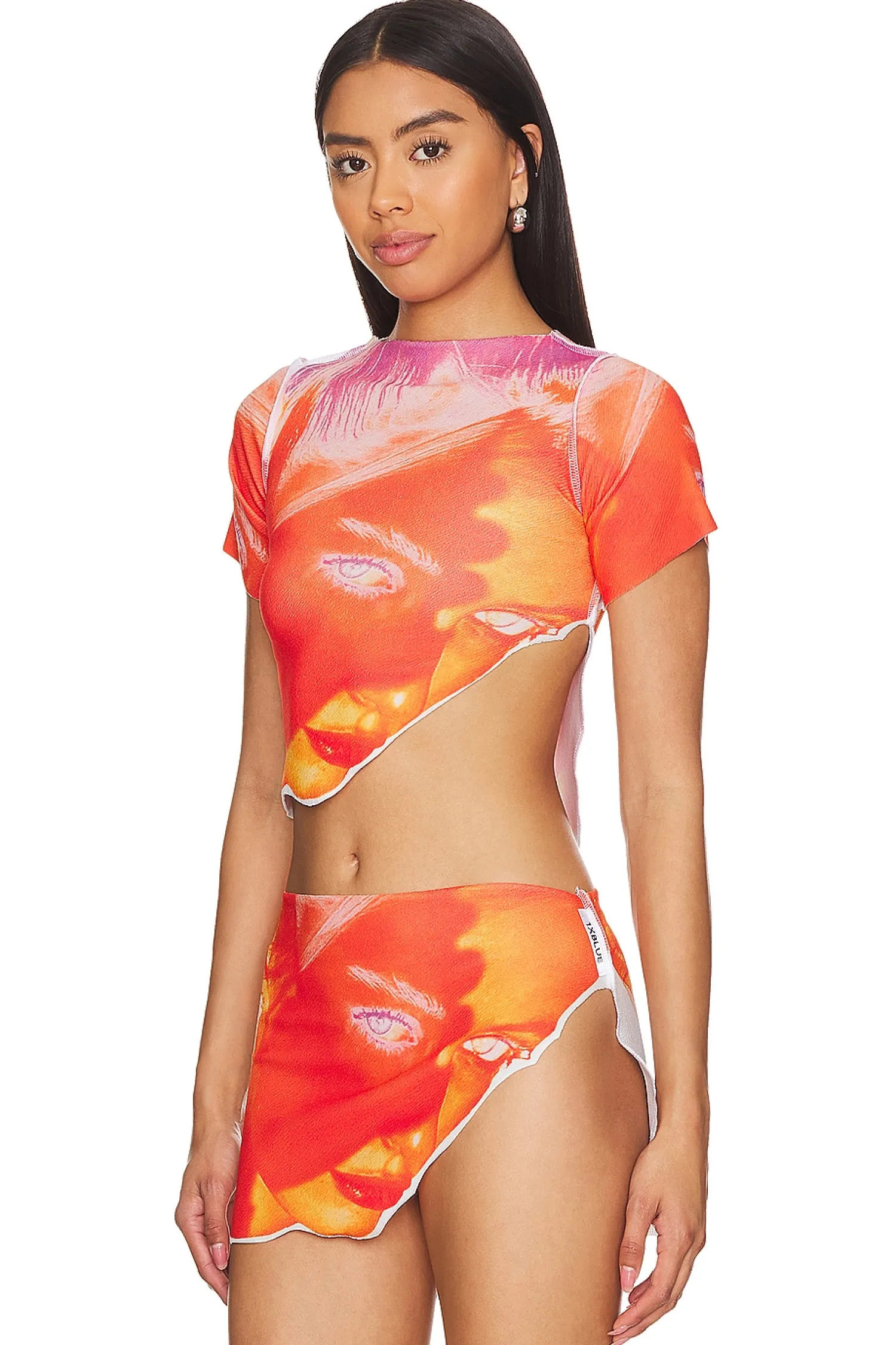 Women 1XBLUE Matching Sets>Burn Top