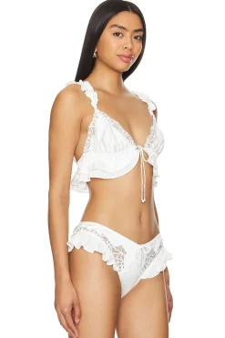 Women For Love & Lemons Lingerie & Sleepwear>Butterfly Lace Ruffle Bralette
