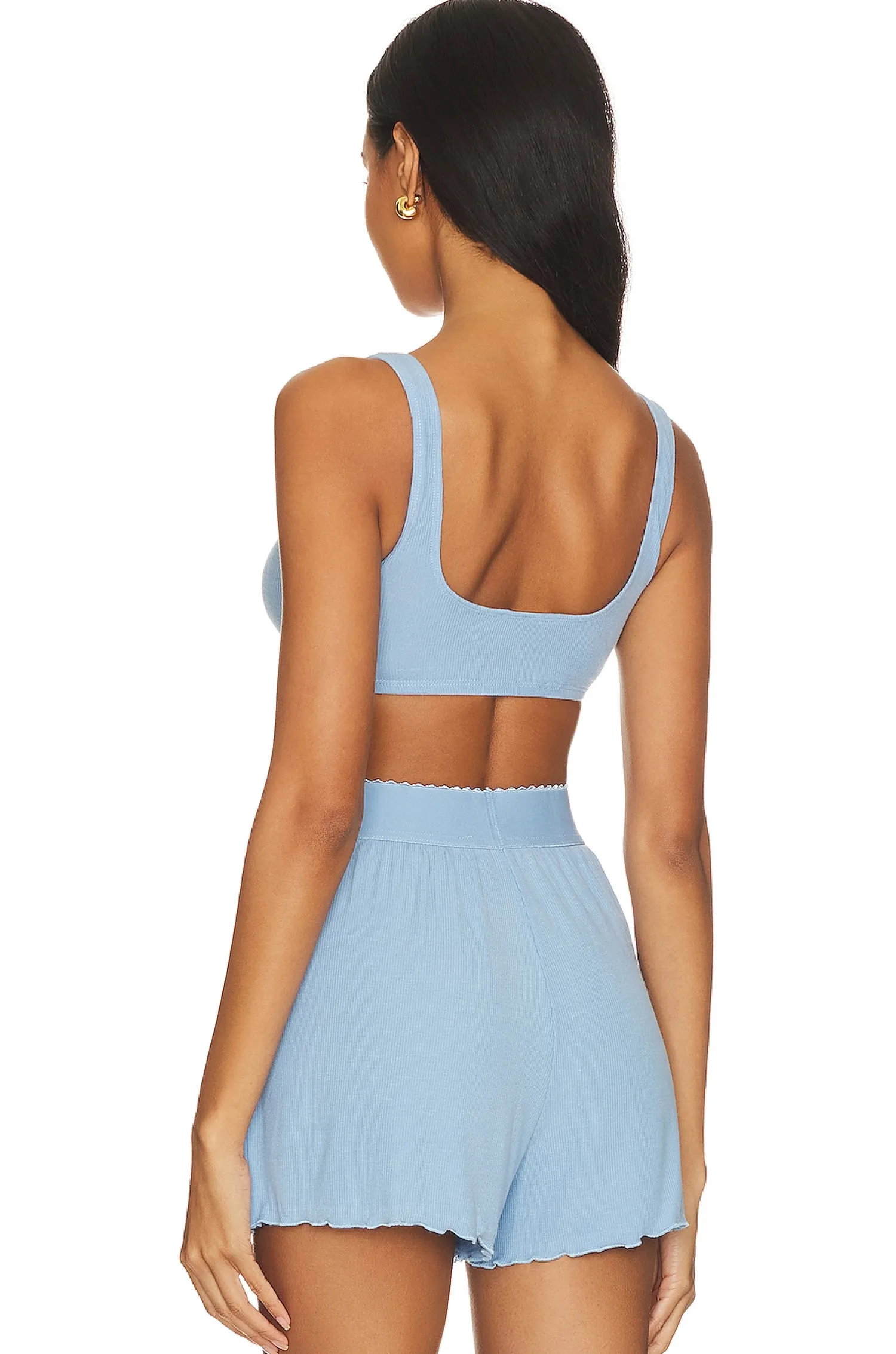 Women WeWoreWhat Lingerie & Sleepwear>Button Scoop Bra Top