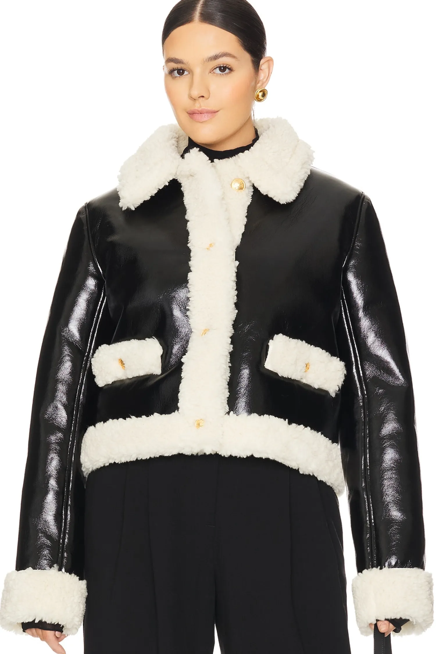 Women L'Academie Jackets & Coats>by Marianna Corsica Faux Sherpa Jacket