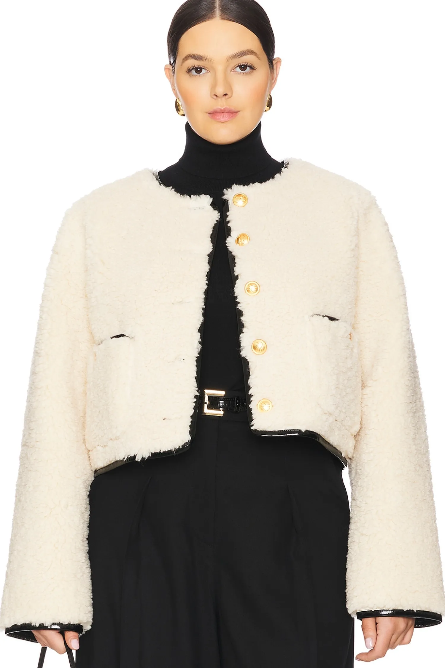 Women L'Academie Jackets & Coats>By Marianna Pauchet Reversible Faux Sherpa Jacket