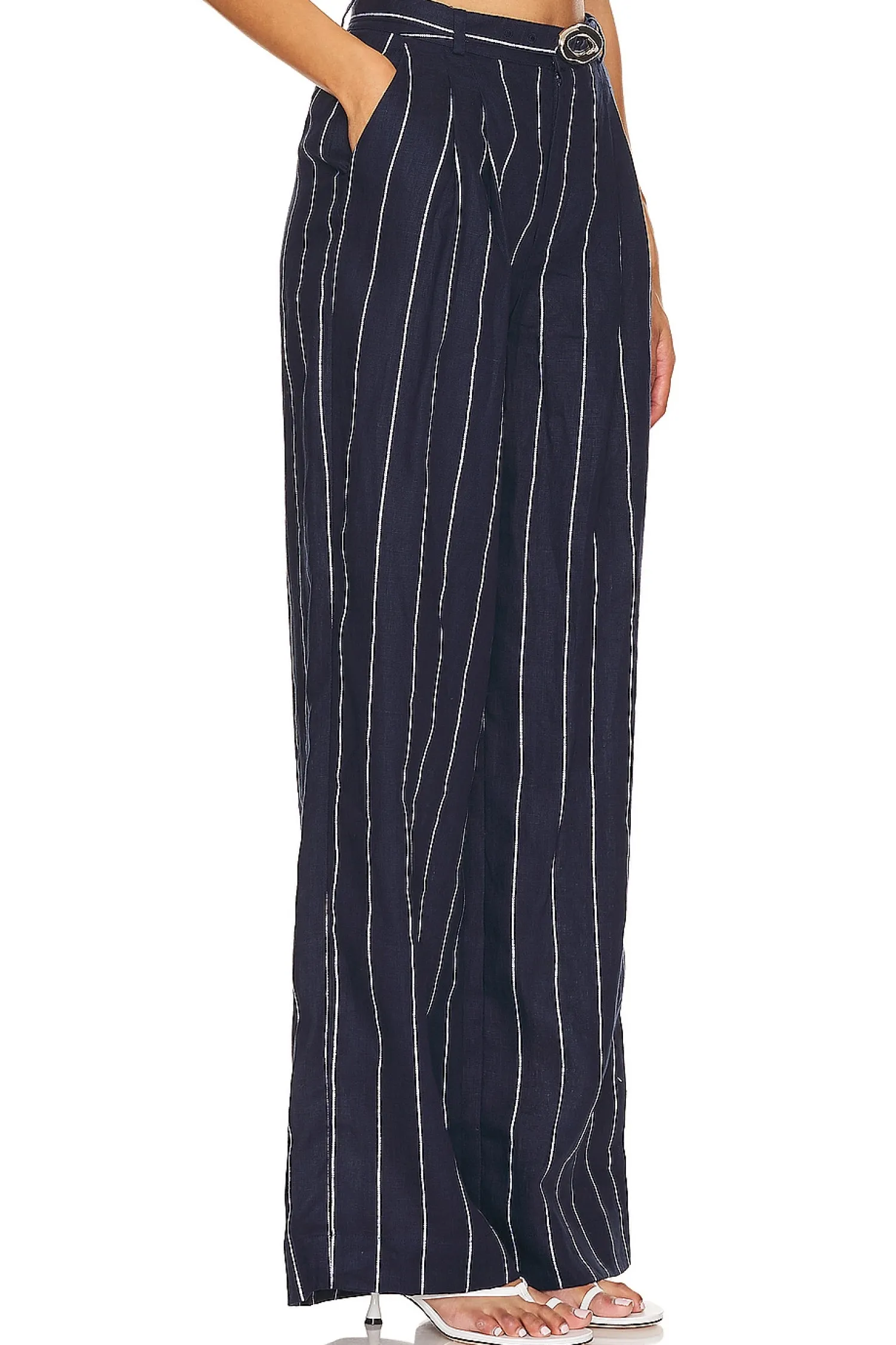 Women NICHOLAS Pants>Calista Belted Wide Leg Pant