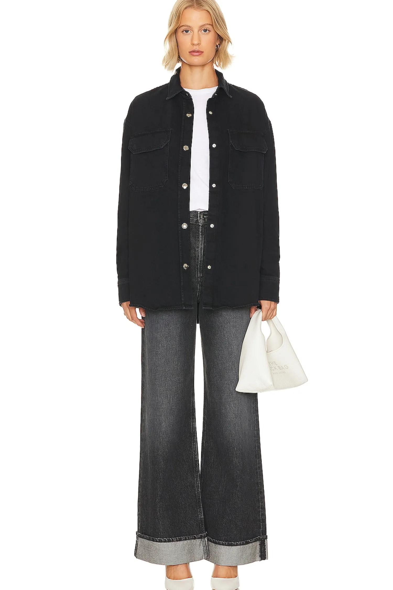 Women AGOLDE Jackets & Coats>Camryn Upsized Denim Shirt
