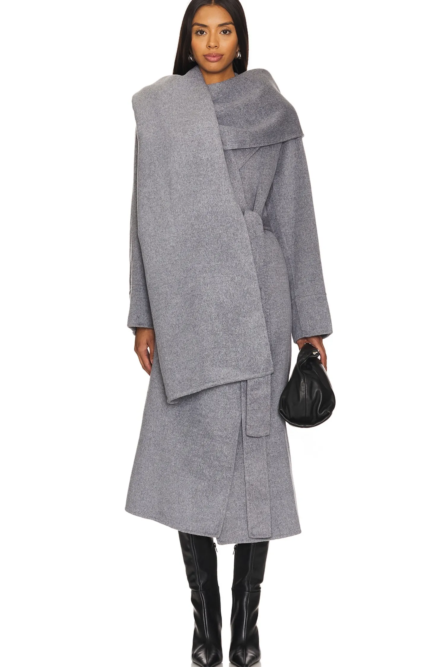 Women NICHOLAS Jackets & Coats>Candice Scarf Double Wool Coat