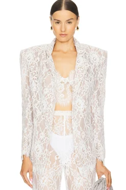 Women Bronx and Banco Jackets & Coats>Capri Blanc Lace Blazer