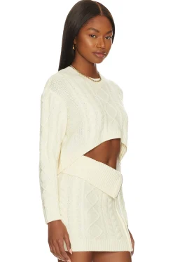Women Camila Coelho Matching Sets>Carmen Cropped Cable Crew