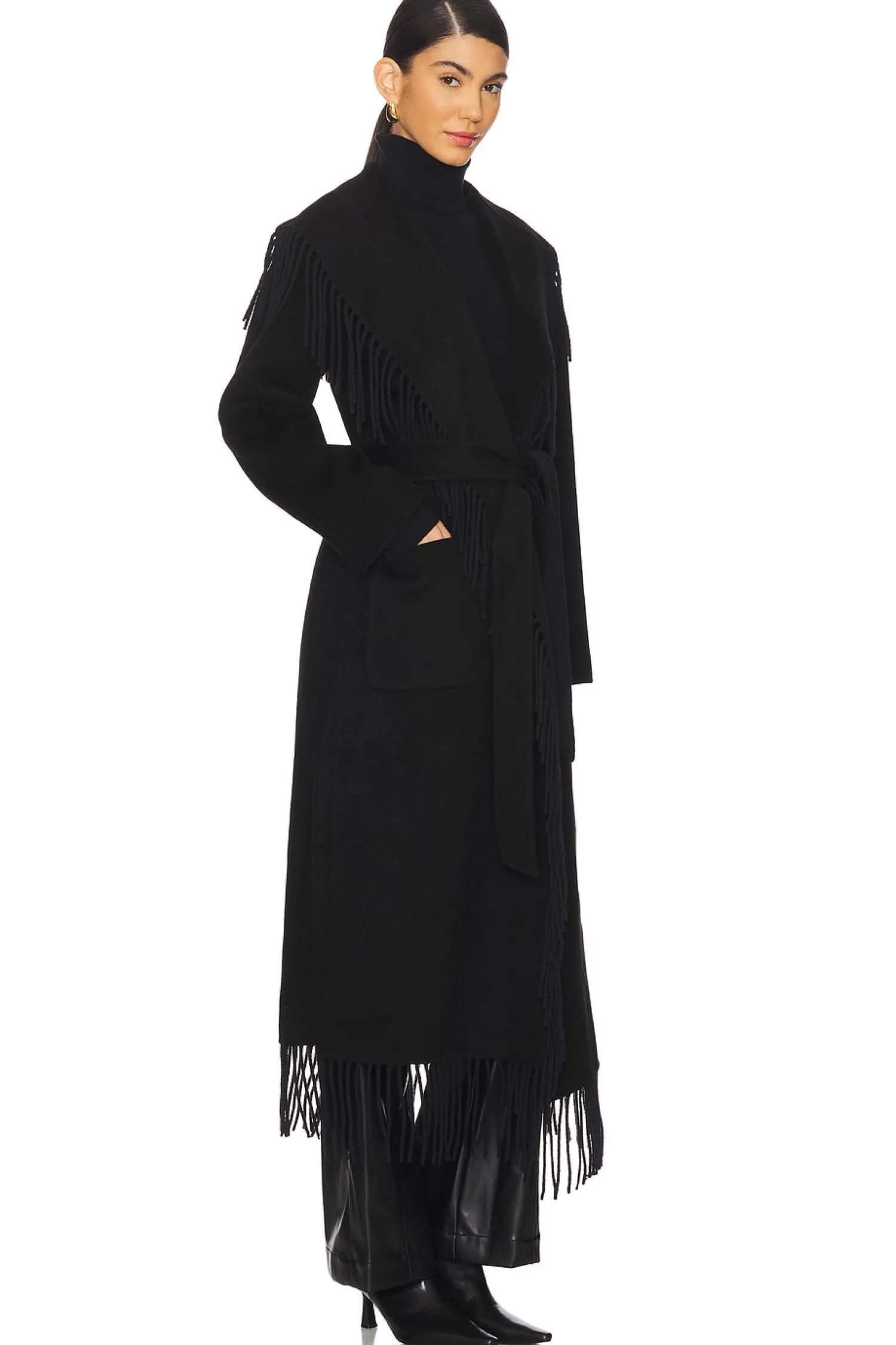 Women SIMKHAI Jackets & Coats>Carrie Fringe Robe Coat