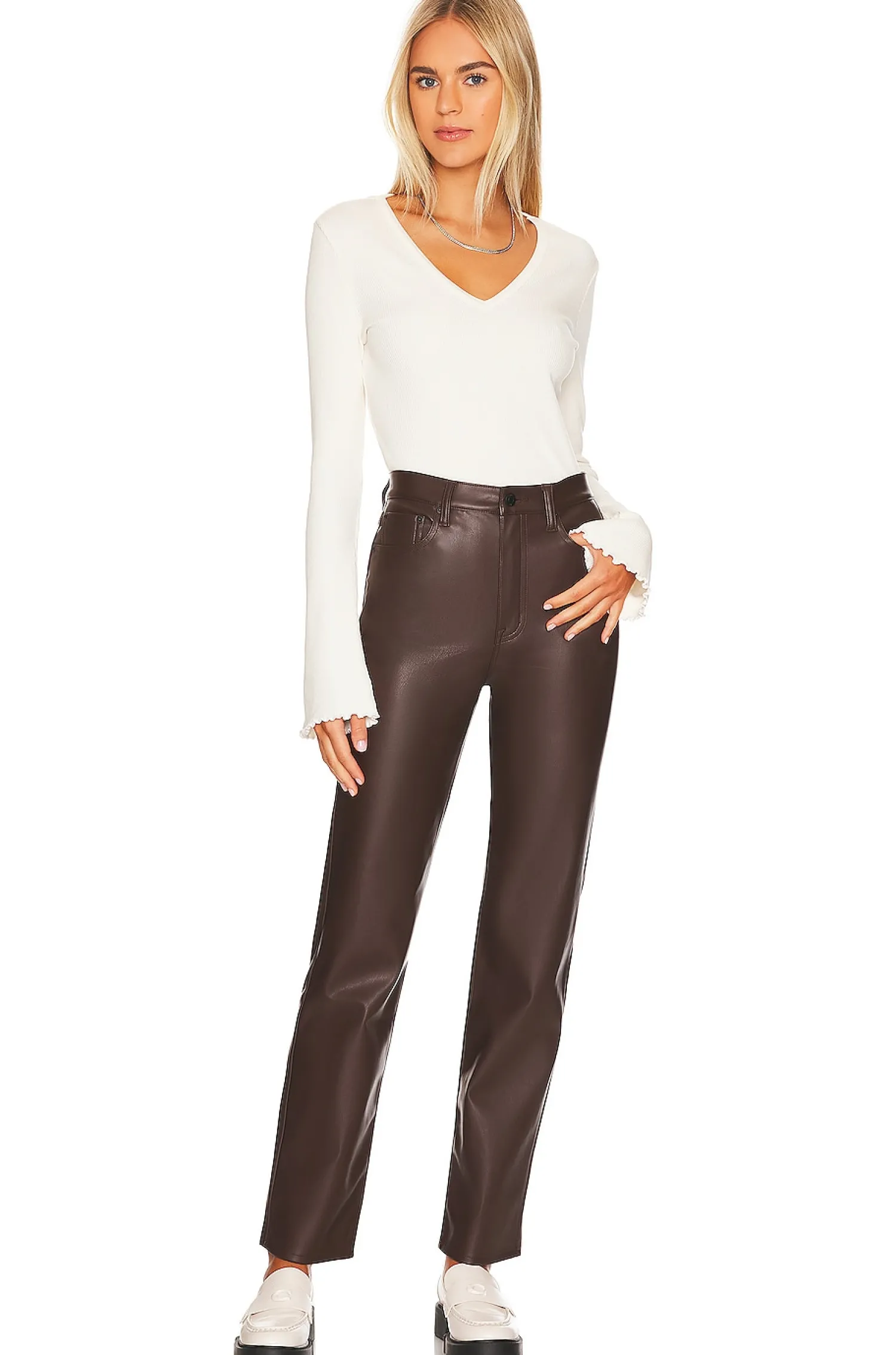 Women PISTOLA Pants>Cassie Super High Rise Straight Pant