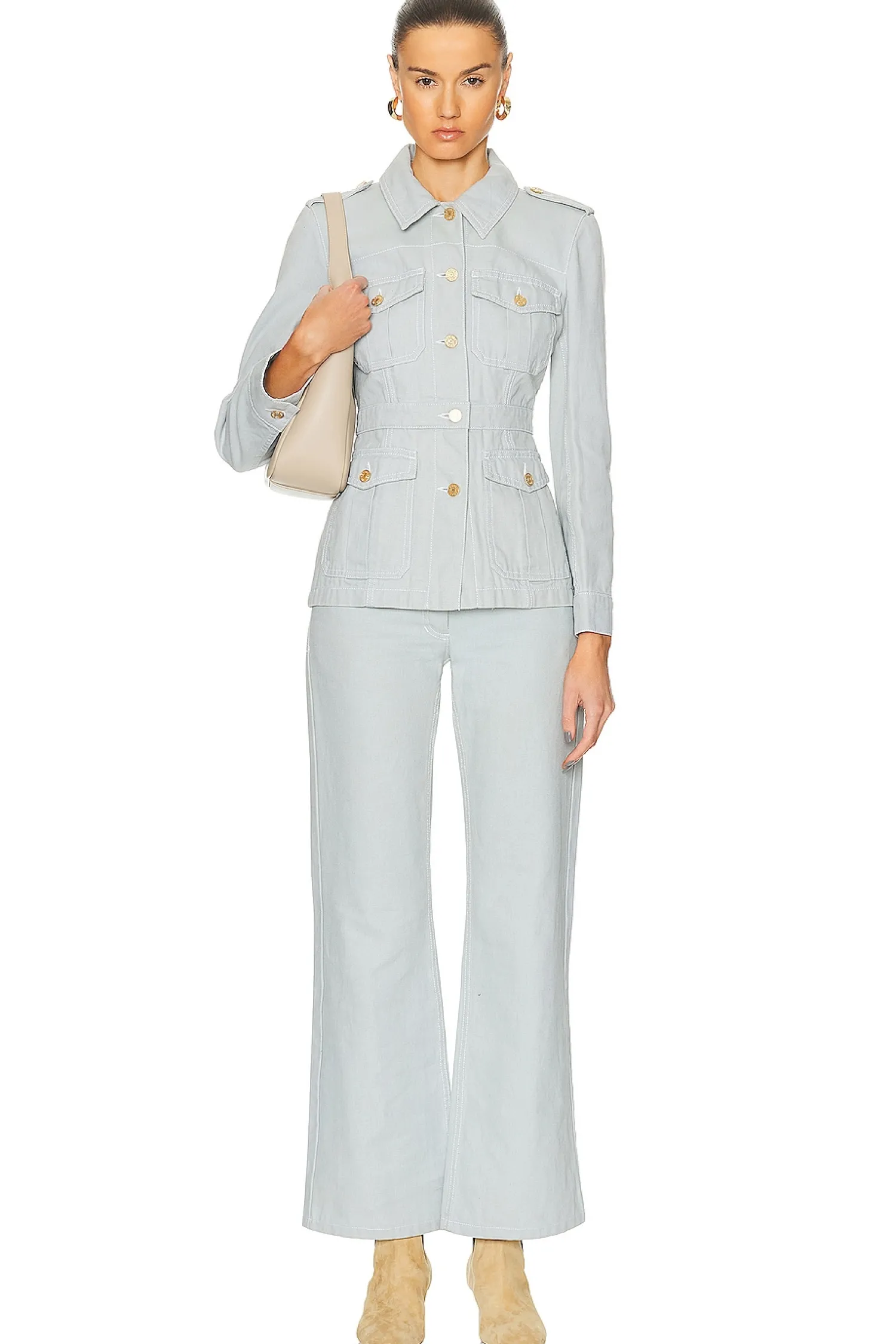 Women FWRD Renew Jackets & Coats>Celine Jacket & Wide Leg Set
