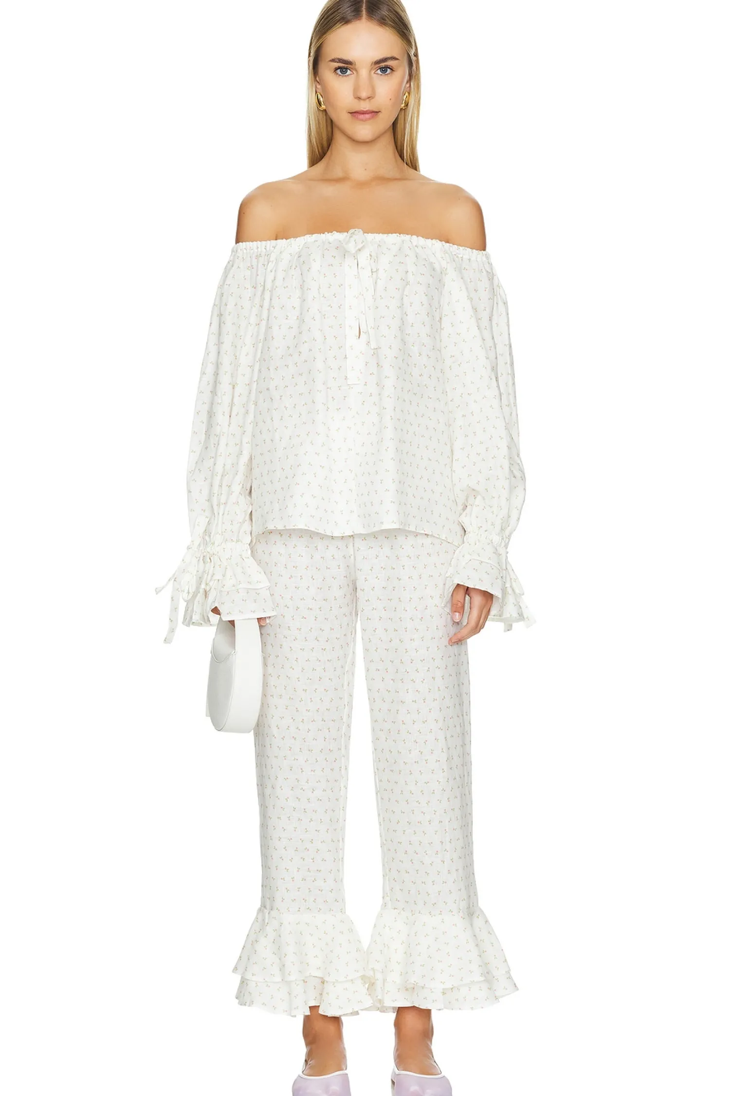 Women Sleeper Lingerie & Sleepwear|Jumpsuits>Cha-Cha Linen Lounge Set