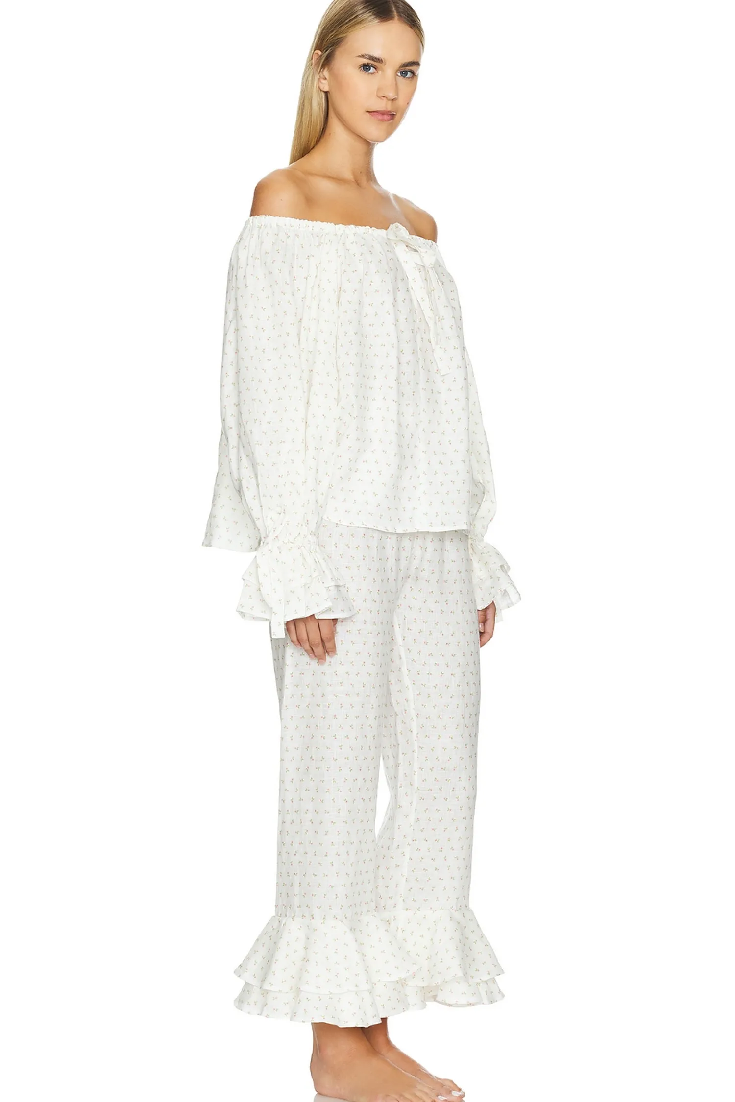 Women Sleeper Lingerie & Sleepwear|Jumpsuits>Cha-Cha Linen Lounge Set