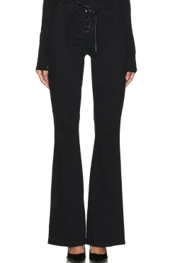Women L'AGENCE Pants>Charis High Rise Front Lace Up Flare Pant