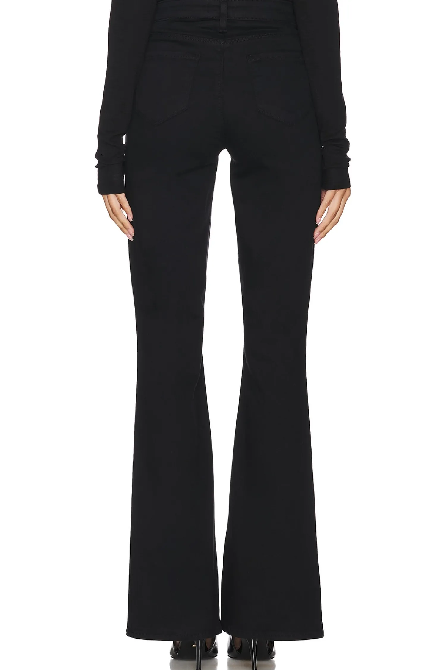 Women L'AGENCE Pants>Charis High Rise Front Lace Up Flare Pant