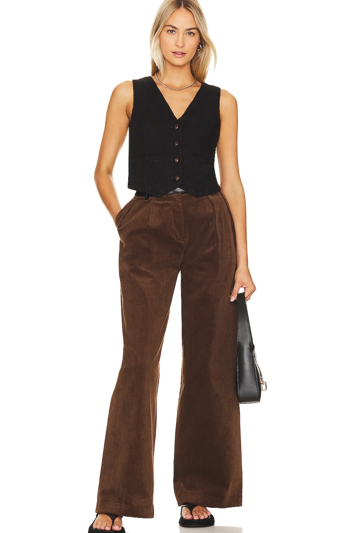 Women Free People Jackets & Coats>Charley Linen Vest