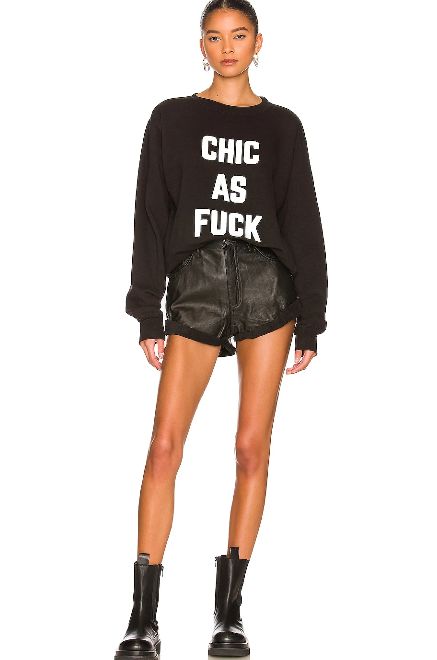 Women DEPARTURE Loungewear>Chic AF Crewneck Sweatshirt