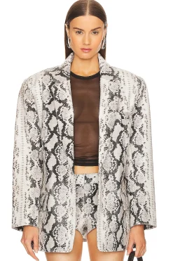 Women retrofete Jackets & Coats>Chloe Leather Blazer