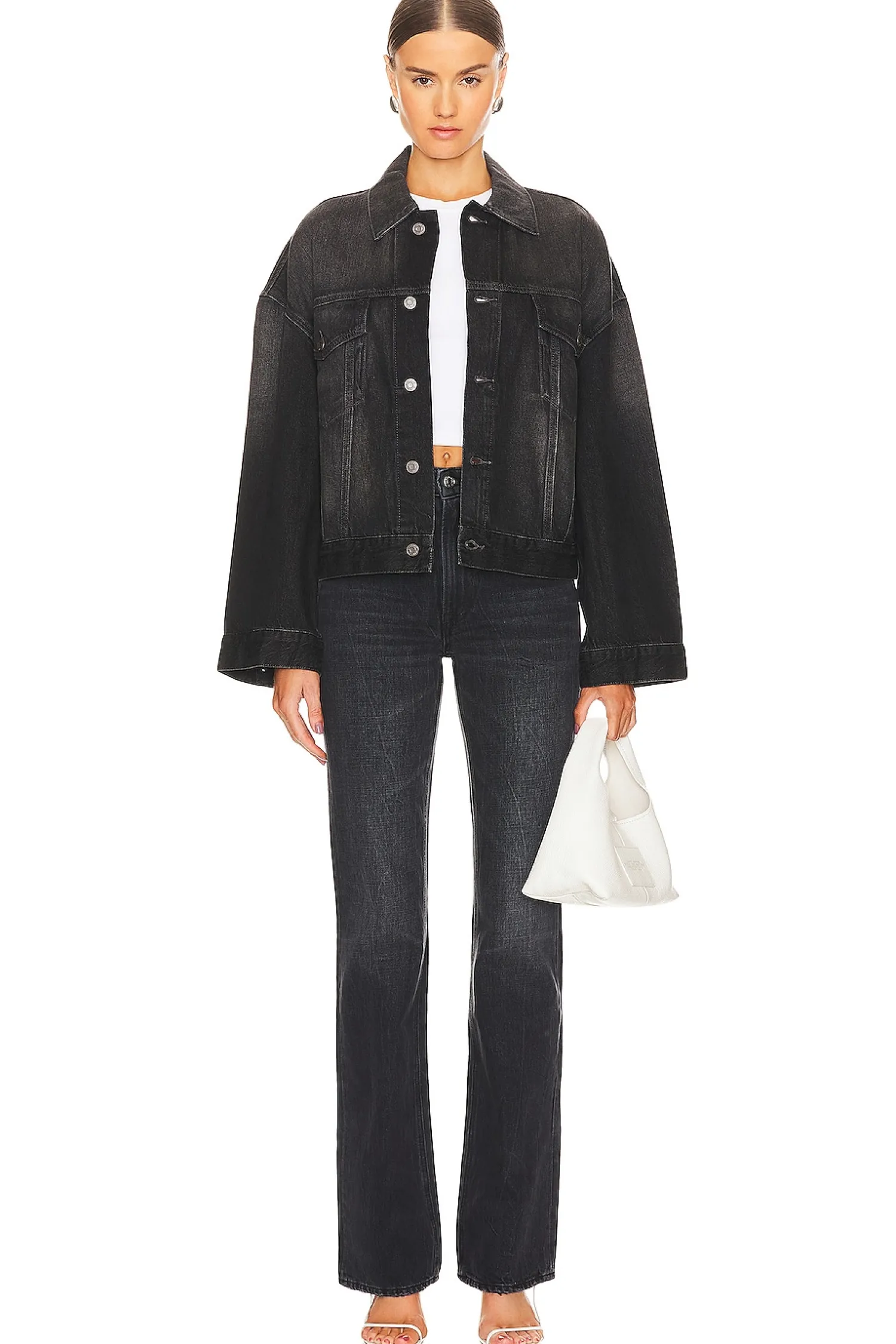 Women GRLFRND Jackets & Coats>Christi Oversized Denim Jacket