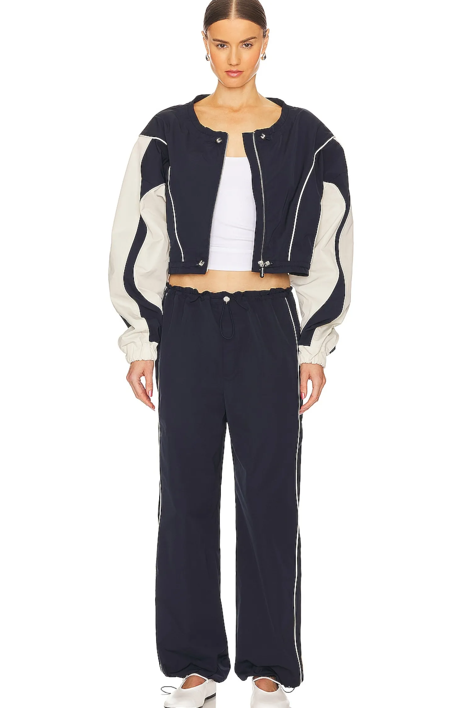 Women GRLFRND Jackets & Coats>Cinched Bomber Jacket