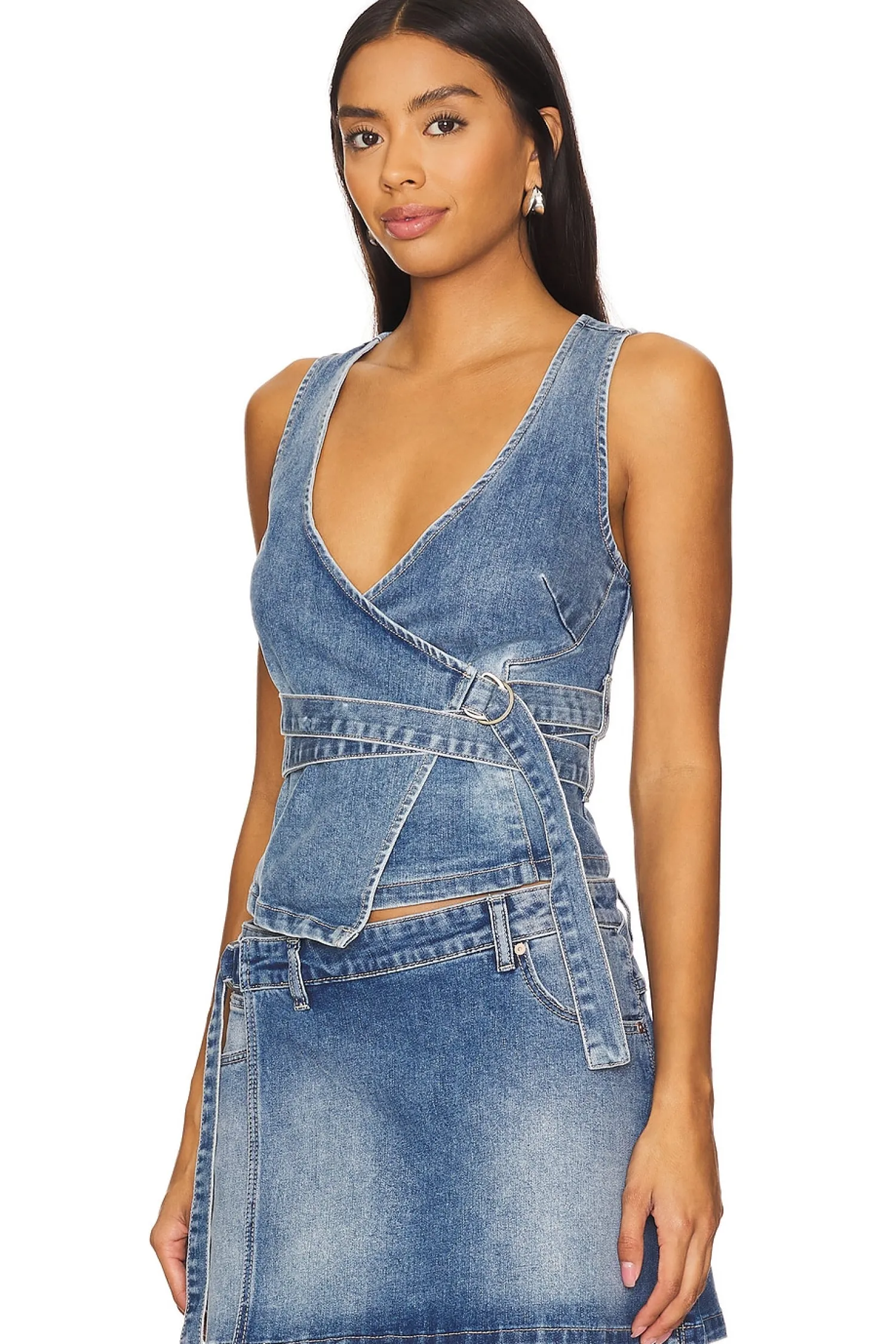 Women Abrand Matching Sets>City Wrap Top