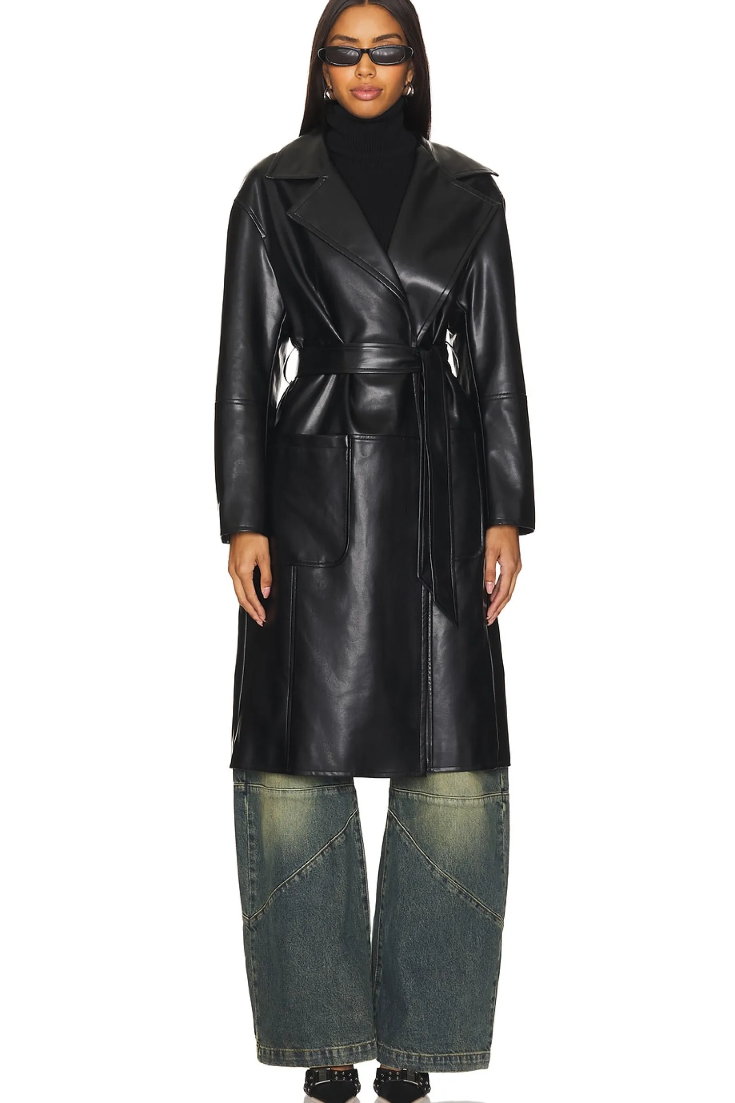 Women ALL THE WAYS Jackets & Coats>Claire Faux Leather Trench