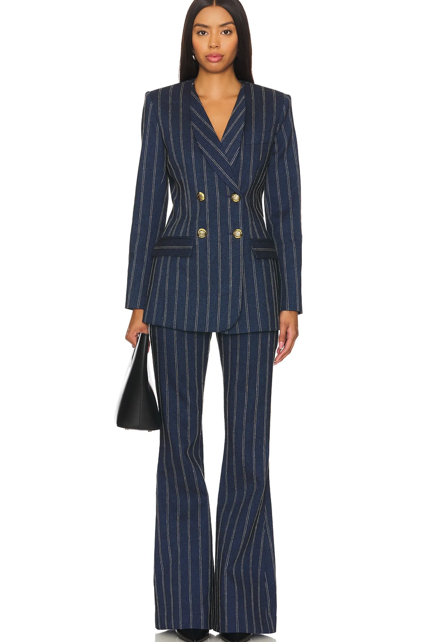 Women Smythe Jackets & Coats>Collarless Db Blazer