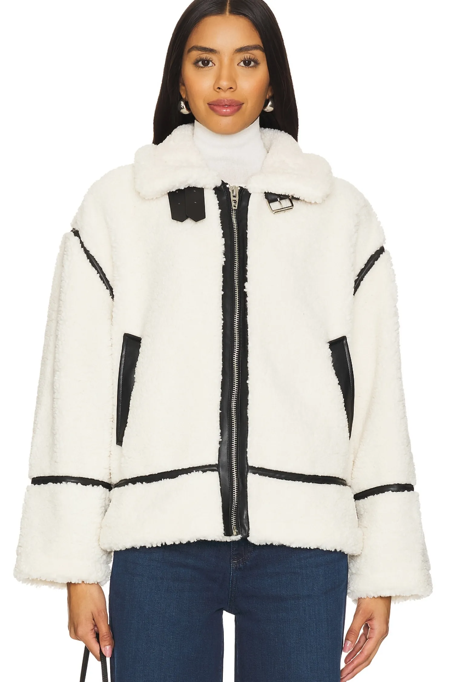 Women BLANKNYC Jackets & Coats>Contrast Stitching Jacket