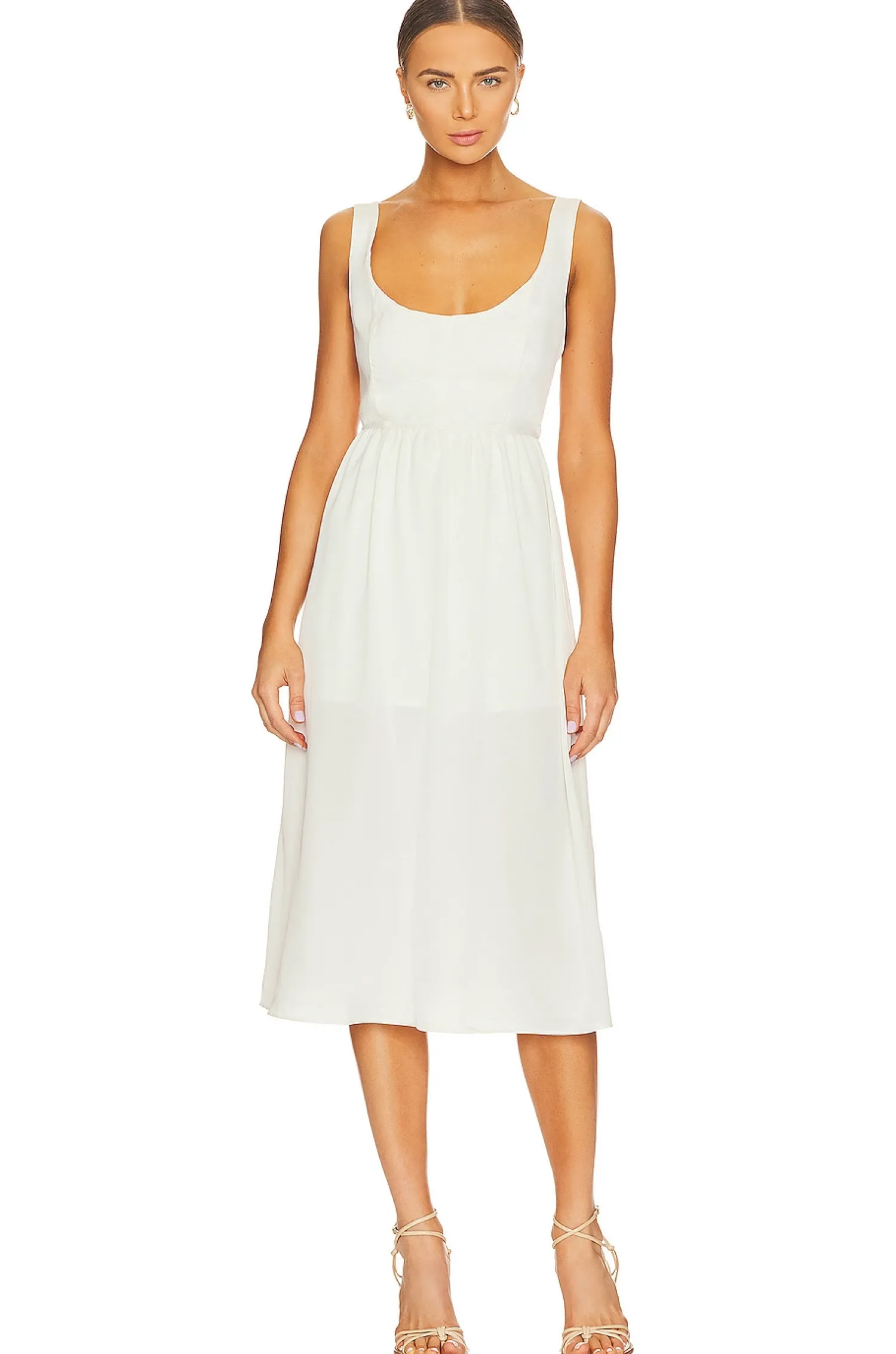 Women WeWoreWhat Dresses>Corset Midi Dress