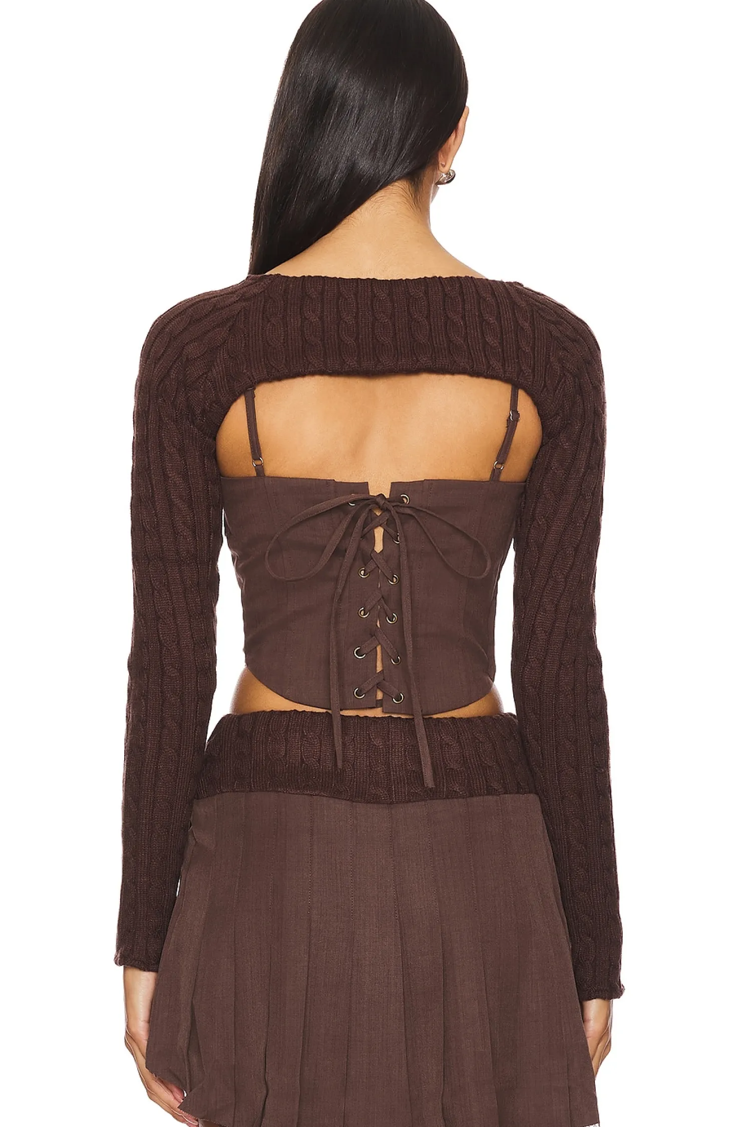 Women Zemeta Matching Sets>Cozy Hug Knit Sleeve Shrug
