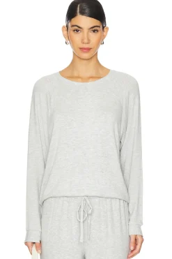 Women eberjey Loungewear>Cozy Time Crew Neck Pullover
