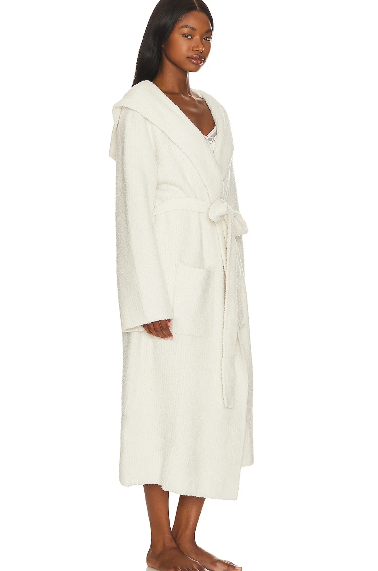Women Barefoot Dreams Lingerie & Sleepwear>CozyChic Ribbed Hooded Robe