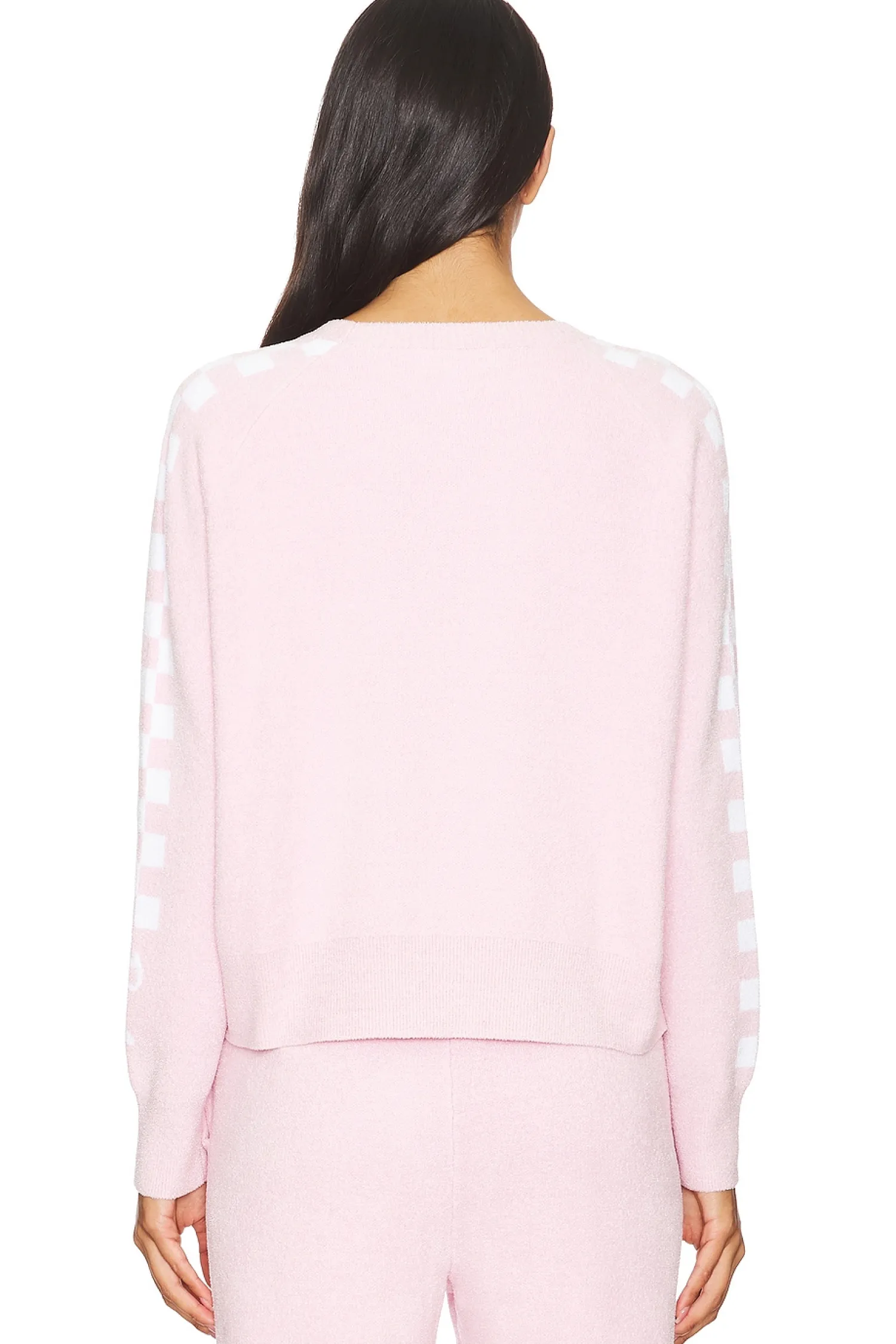Women Barefoot Dreams Loungewear>CozyChic Ultra Light Barbie Checkered Pullover