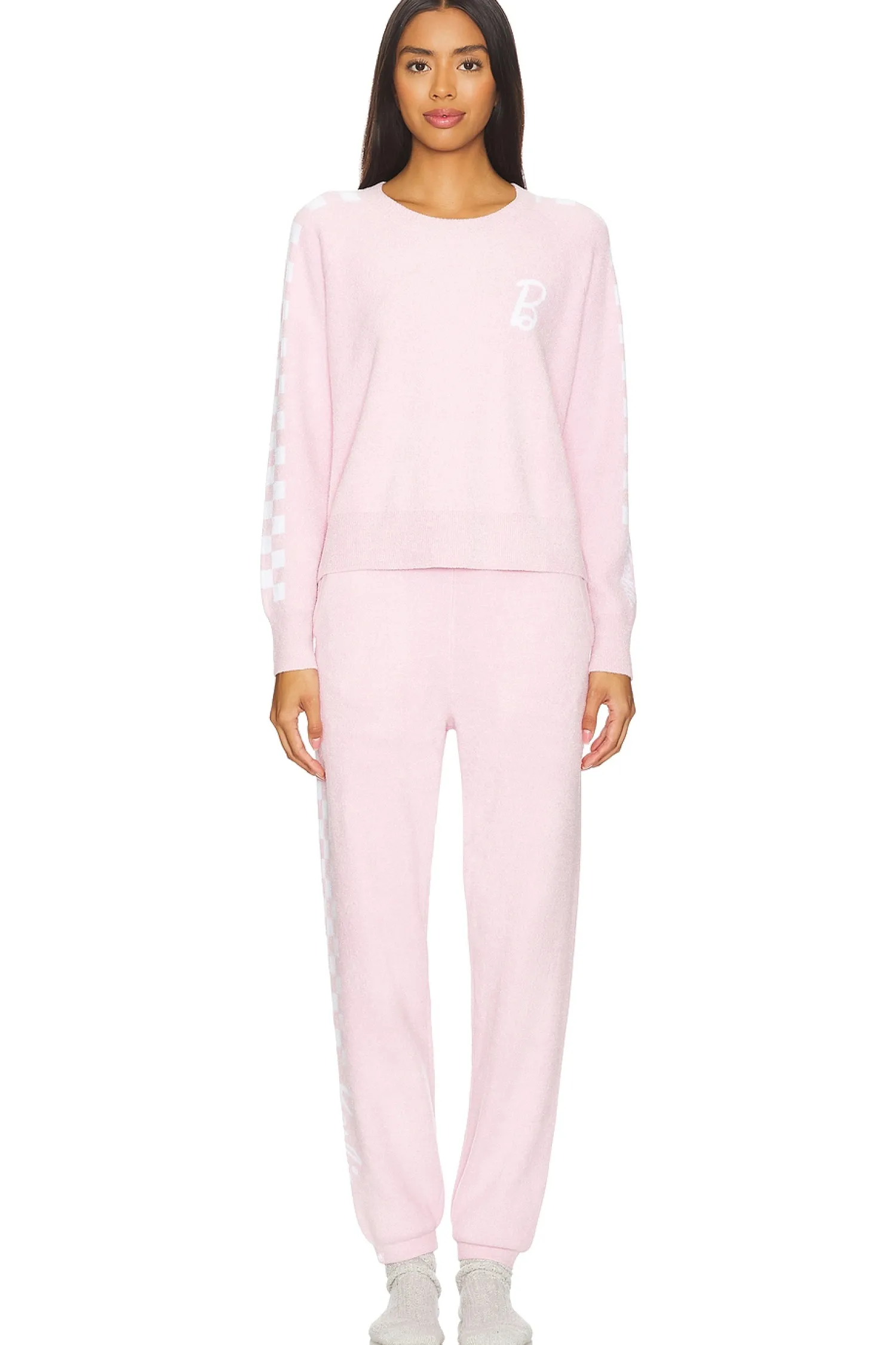 Women Barefoot Dreams Pants>CozyChic Ultra Light Barbie Checkered Jogger
