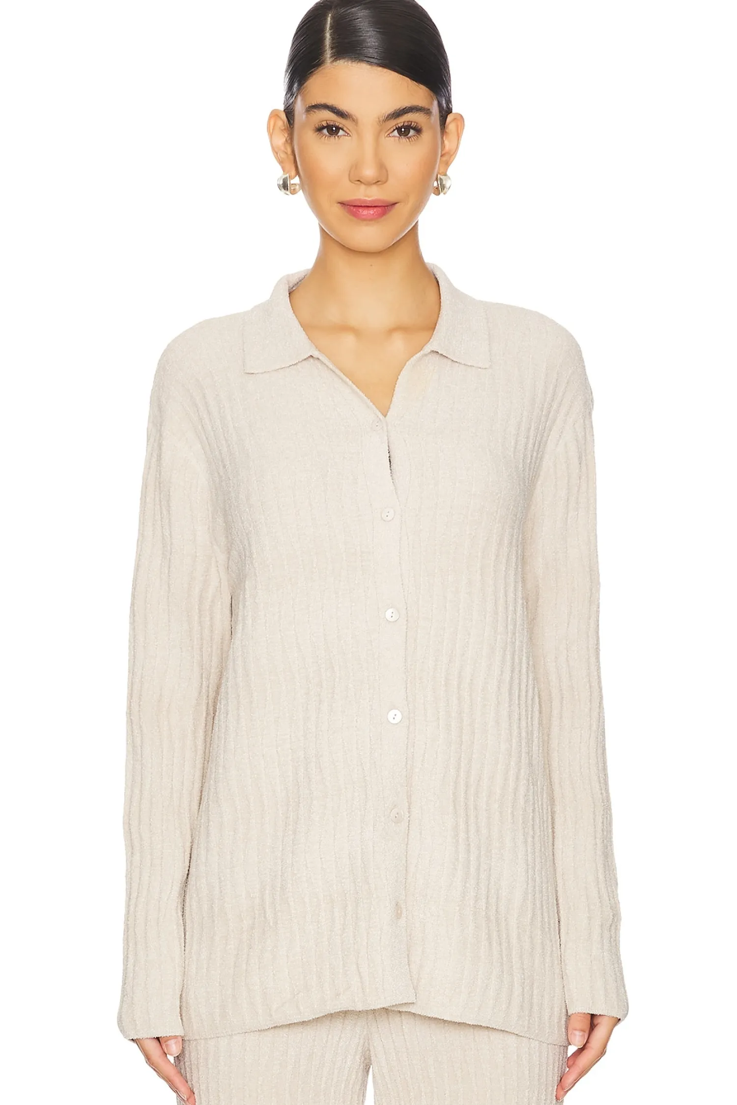 Women Barefoot Dreams Lingerie & Sleepwear>CozyChic Ultra Light Wave Shirt