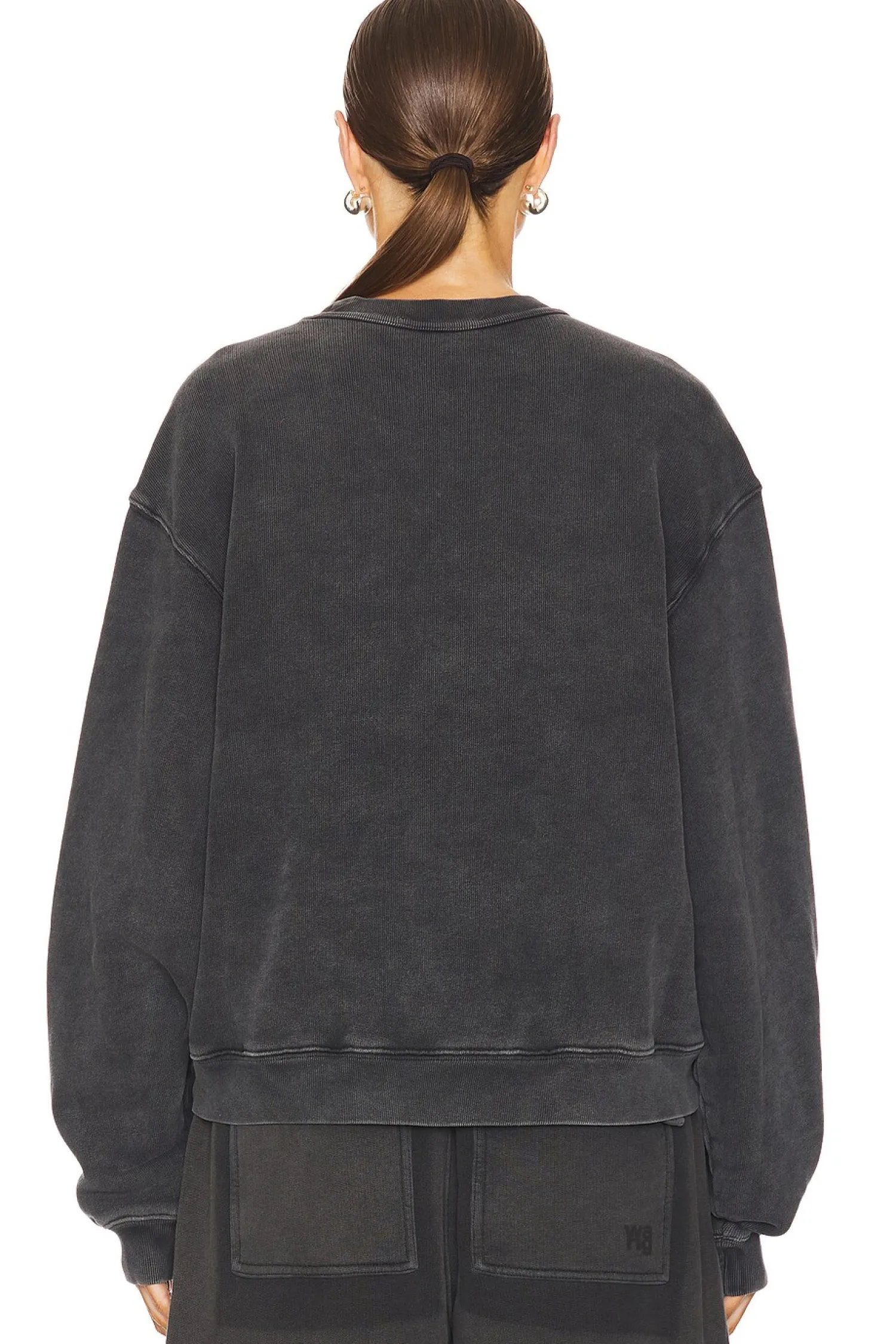 Women Alexander Wang Loungewear>Crew Neck Sweatshirt With Blade Logo