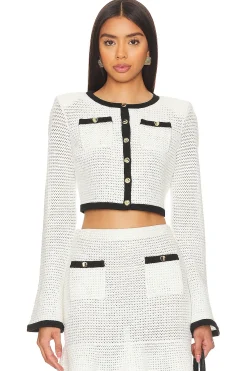Women self-portrait Matching Sets>Crochet Cardigan