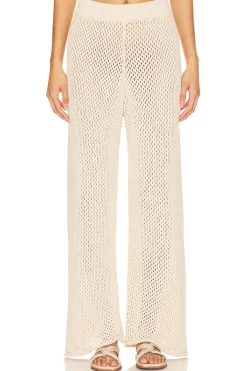Women onia Pants>Crochet Wide Leg Pant