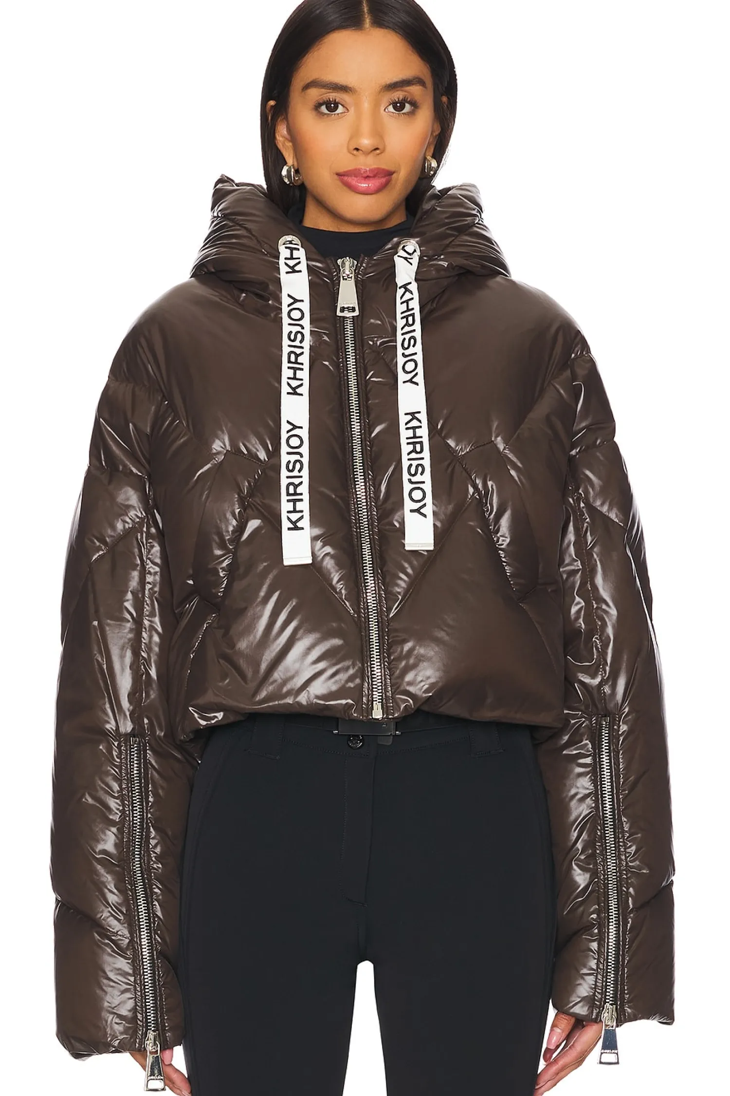 Women Khrisjoy Jackets & Coats>Crop Puffer Jacket Shiny