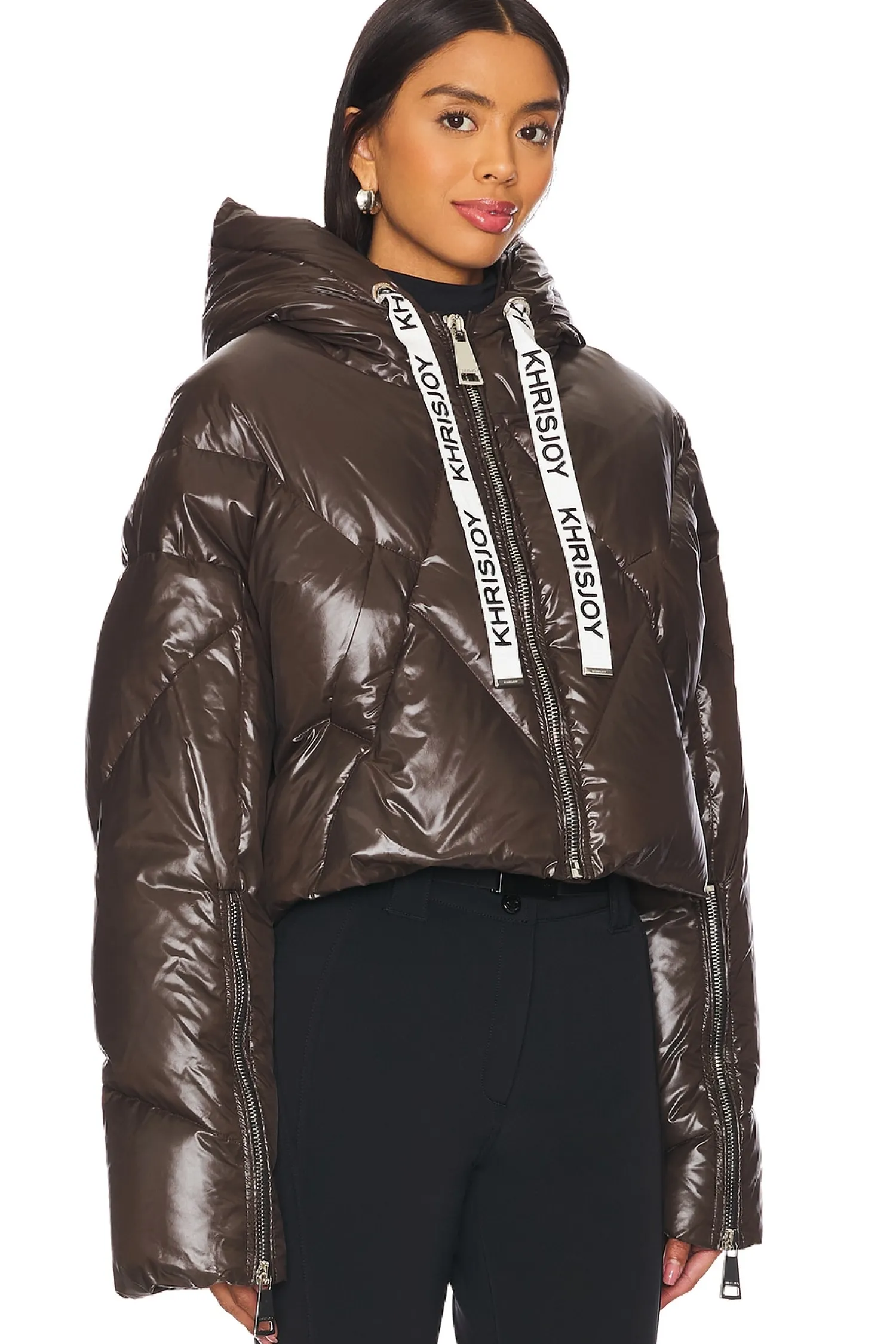 Women Khrisjoy Jackets & Coats>Crop Puffer Jacket Shiny