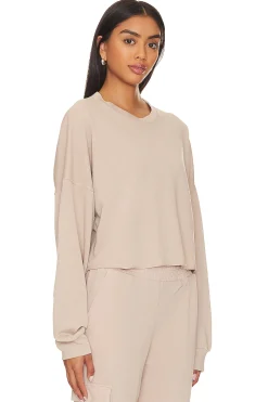 Women Lanston Loungewear>Crop Pullover Sweatshirt