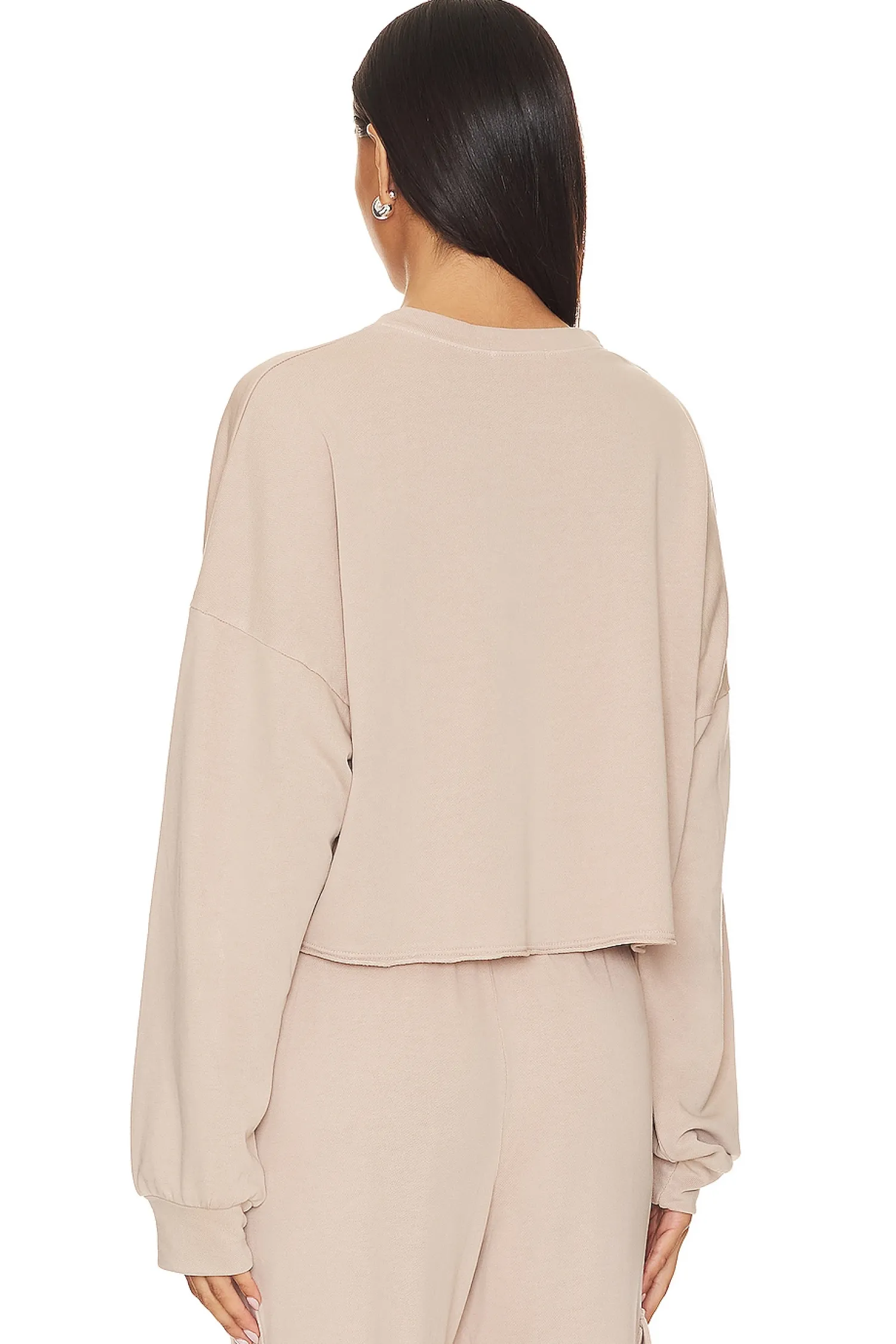 Women Lanston Loungewear>Crop Pullover Sweatshirt