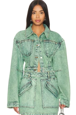 Women AKNVAS Matching Sets|Jackets & Coats>Cropped Mercer Jean Jacket