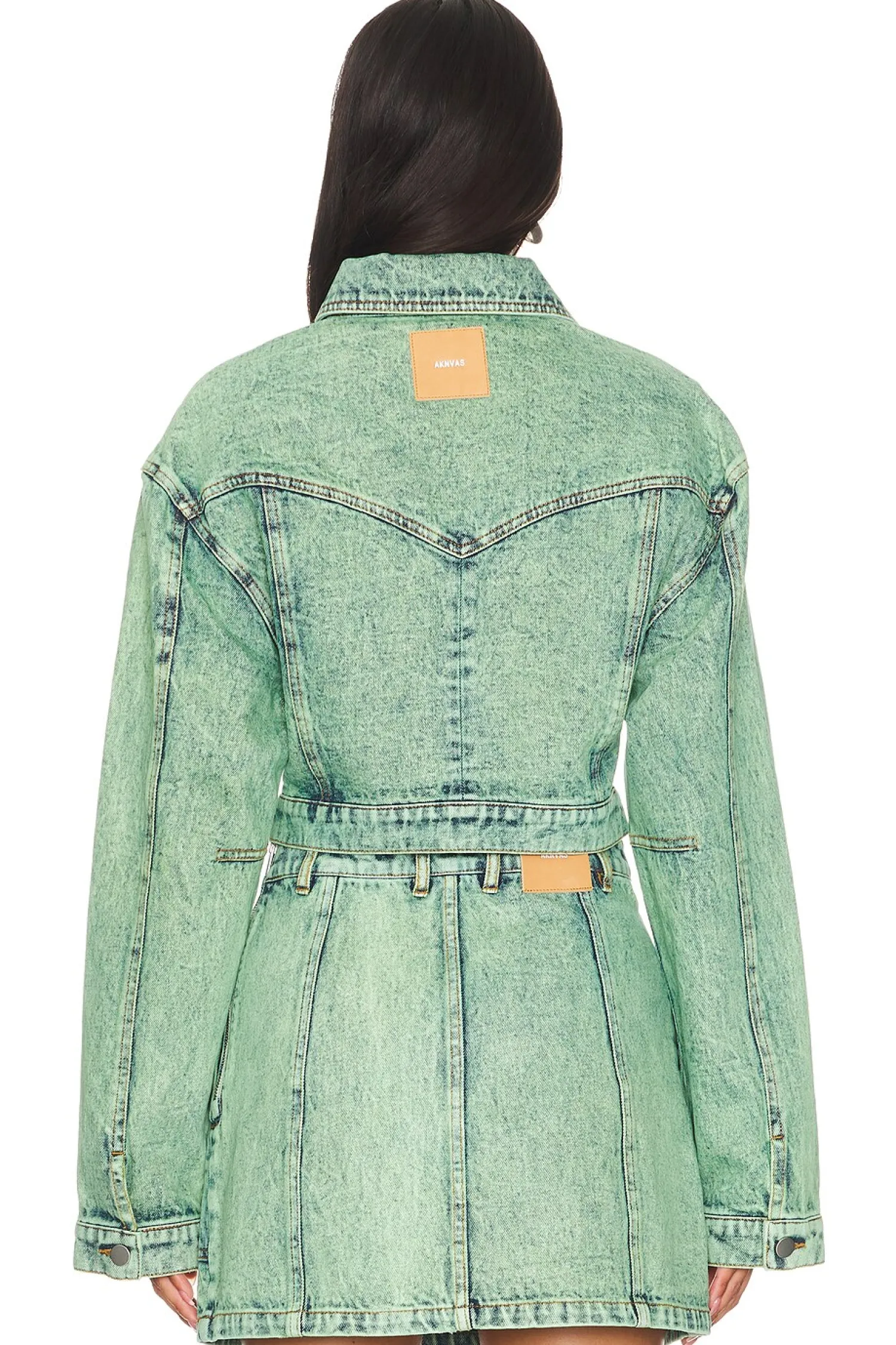 Women AKNVAS Matching Sets|Jackets & Coats>Cropped Mercer Jean Jacket